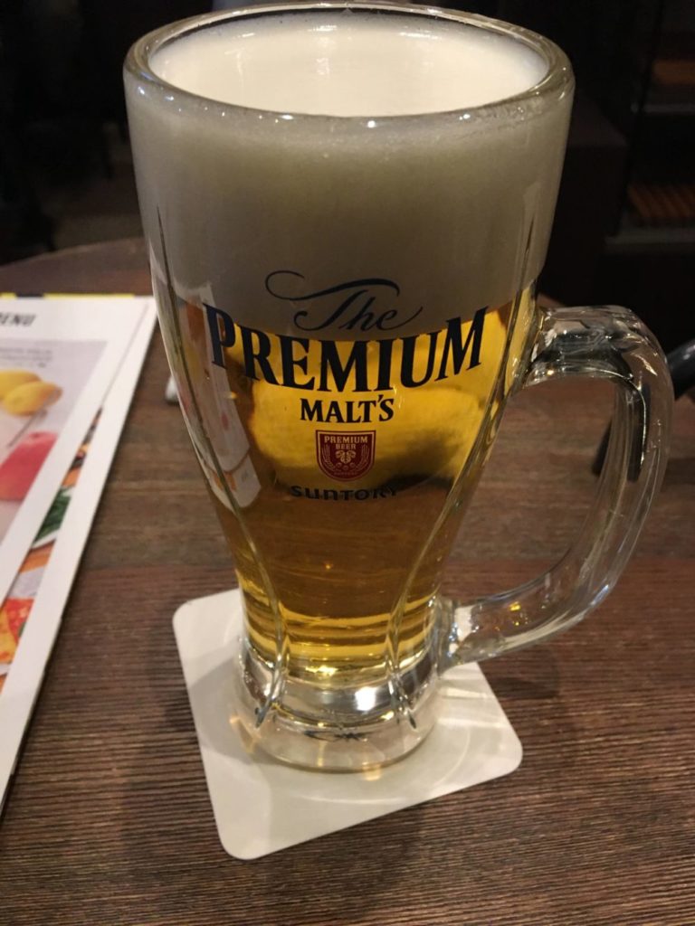 プロントの生ビール