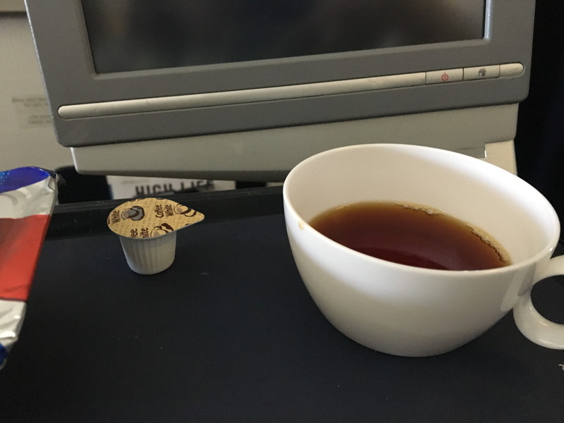機内サービスのコーヒー
