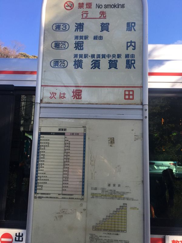 バス停の標識